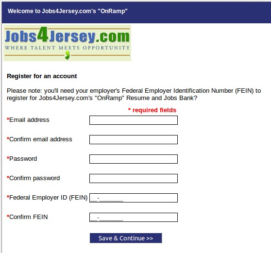 New Jersey SWA Job Order Website